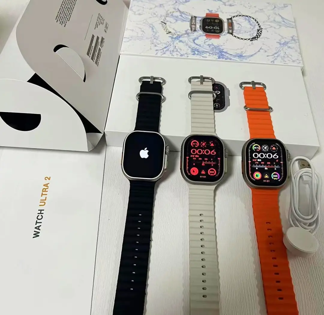 Ultra Smart Watch 49mm Sports Fitness Tracker Orange Band
