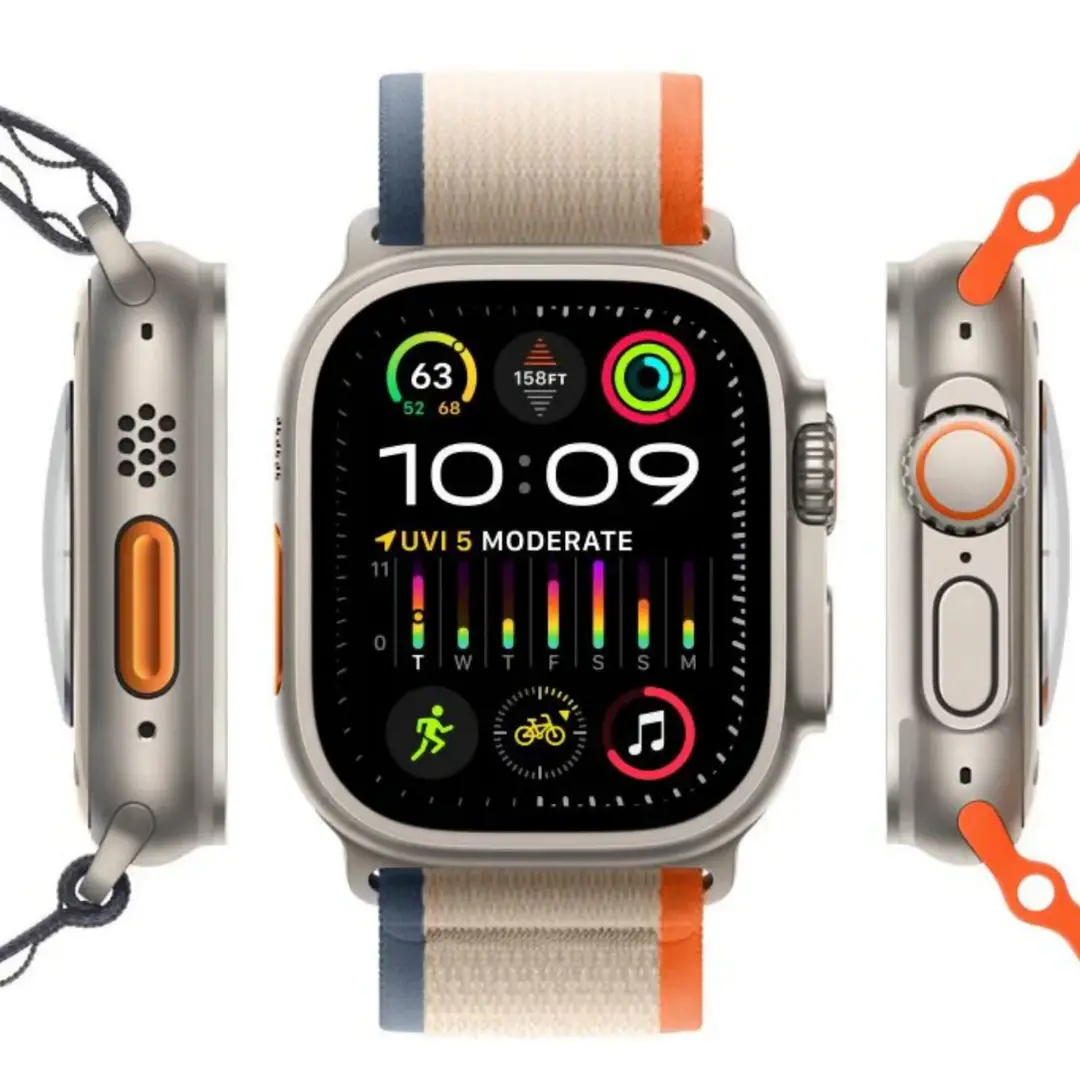 Ultra Smart Watch 49mm Infinite Display Orange Ocean Loop