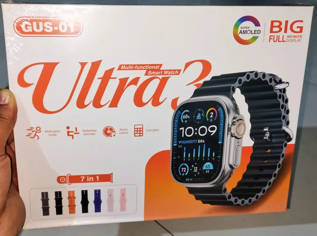 Original Ultra 3 GUS-01 Amoled Display Watch 7 In 1 Set