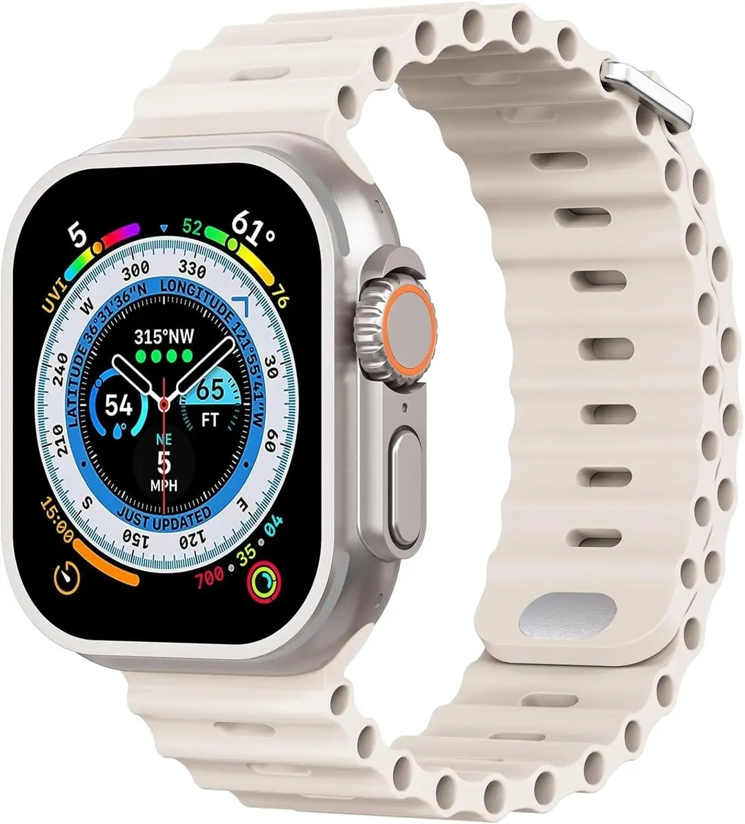 GUS-02 Ultra Smart Watch - Premium 7 In 1 Multi Strap Set