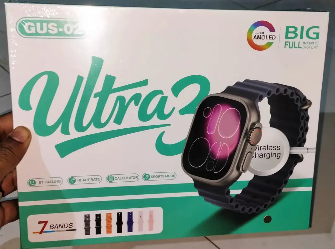 GUS-02 Smart Watch Ultra Edition Multi Colors 7 Straps