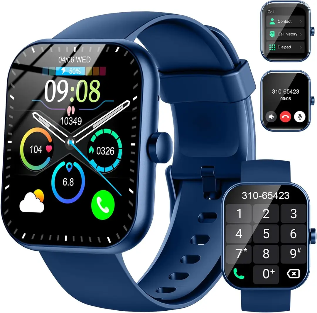 Pack of 2 PCs Deluxe Series 11 Bluetooth Smart Watch With 7