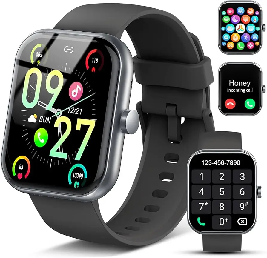 Pack of 2 PCs Crown S700 Smart Watch With 7 Straps Gift