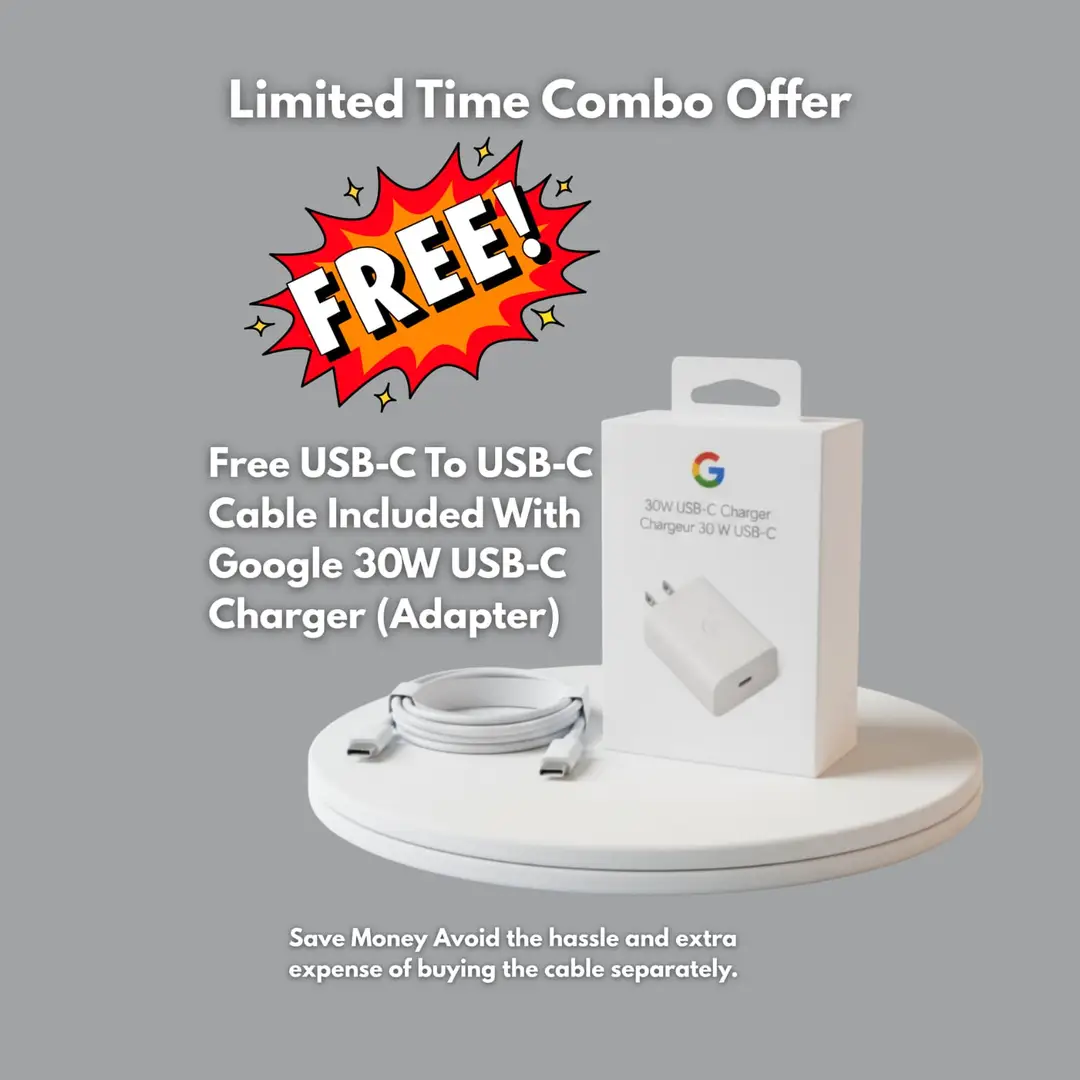 Charger 30 W Google Pixel charger fast charging , cable