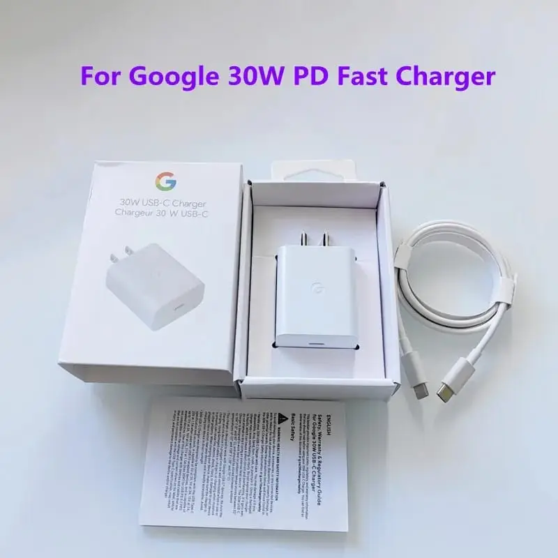 Charger 30 W Google Pixel charger fast charging , cable