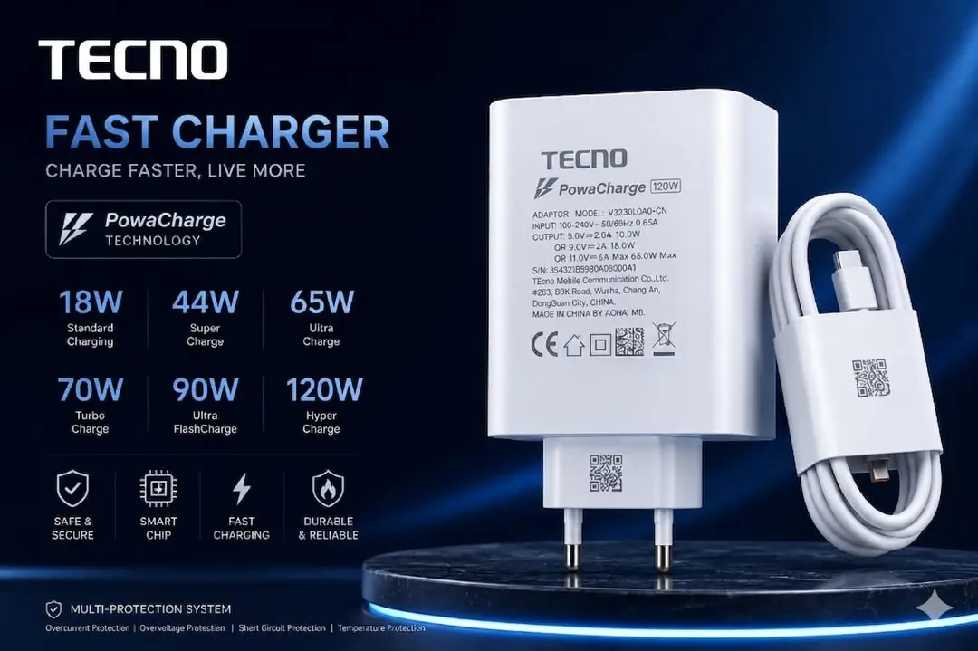 3 in 1 Charger 120 W Techno charger Pack Of 1
