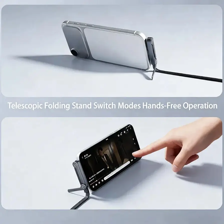Cable 3 in 1 240W C to C Stand Cable Fast Charging Cable