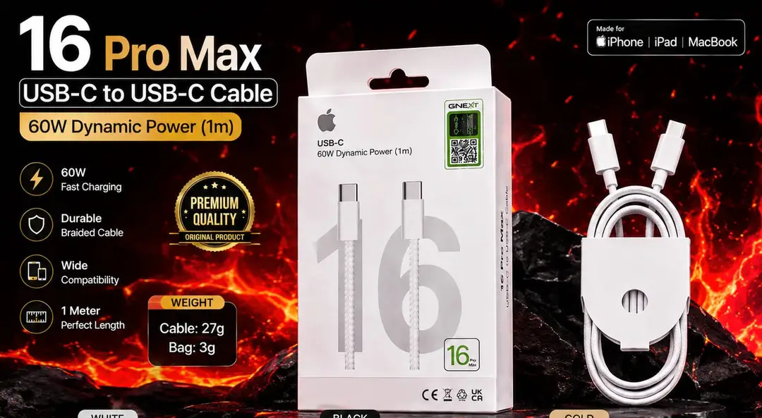 Cable 3 in 1 16 Pro Max C to C Cable Fast Charging cable