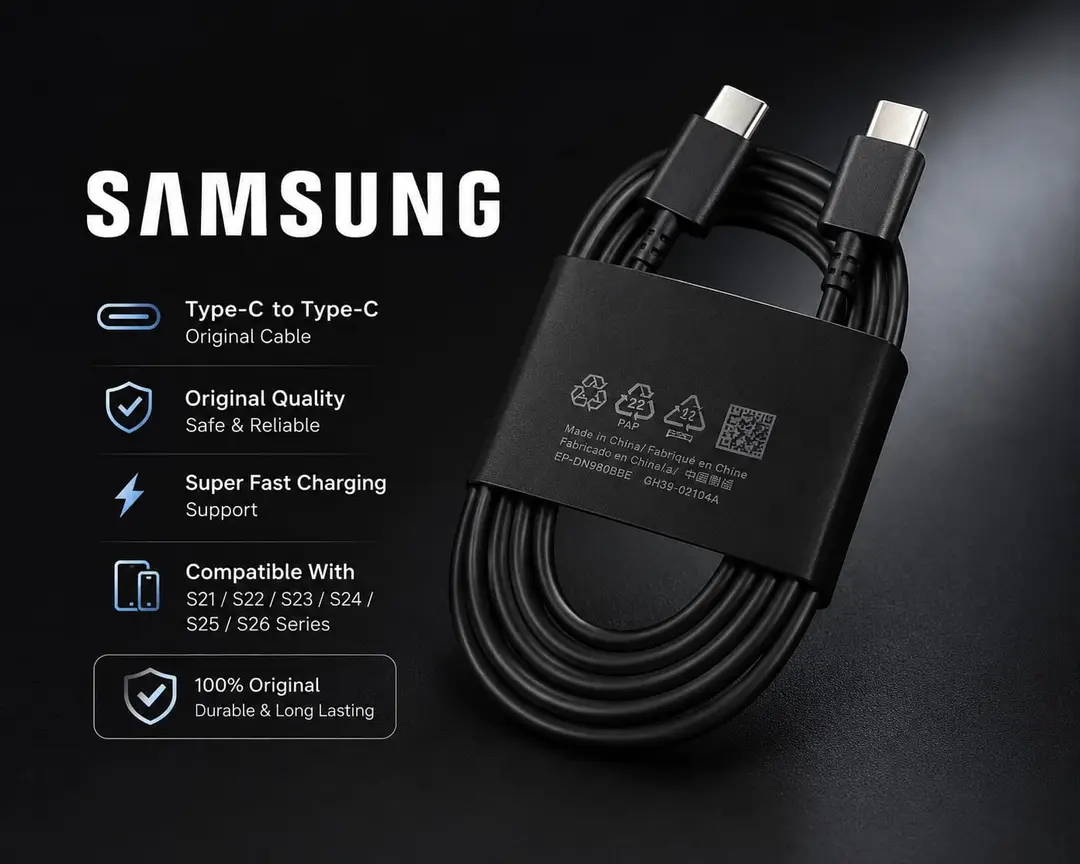 Fast Charge Type C To C Cable Compatible With Samsung