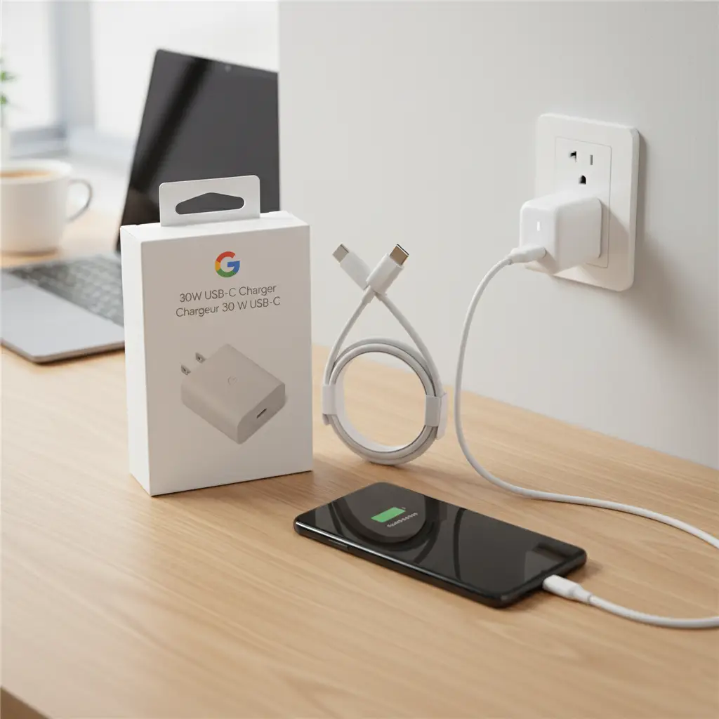 Original Google 30W Fast Charging USB-C Compact Wall Plug