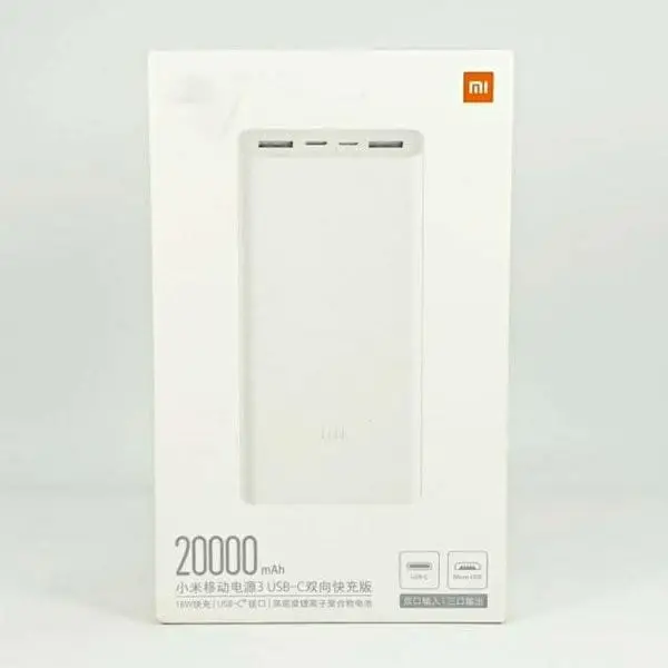 Mi 20000 mAh Power Bank Portable, Travel, Two Usb Port