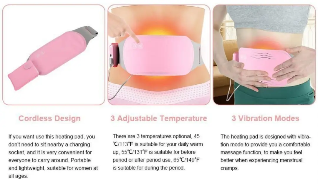 Easy To Use And Maintain Electric Period Cramp Heating Belt