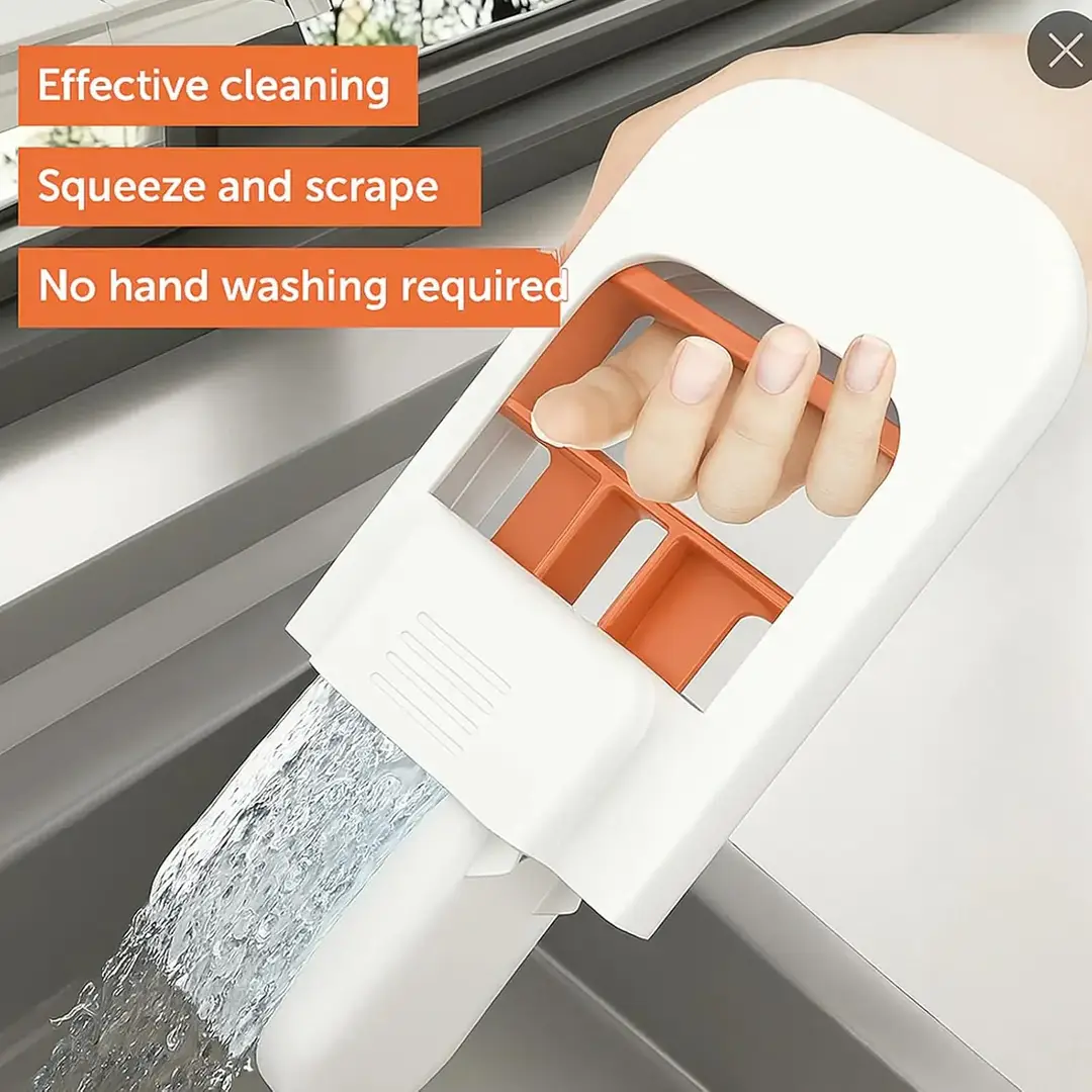 Mini Foldable Desktop Mop, Mini Mop for Small Spaces, for Bathroom and Kitchen, Compact Cleaning Tool with Self-Squeeze Design, Reusable Small Mops for Efficient Cleaning