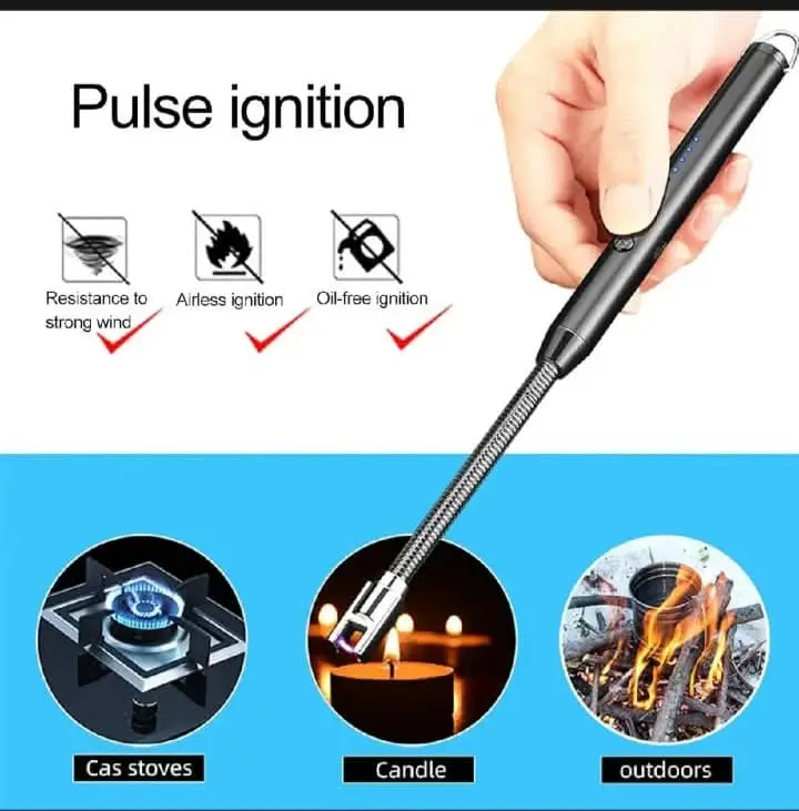 Electric Lighter for Gas Stoves, Candles & Outdoor Fires