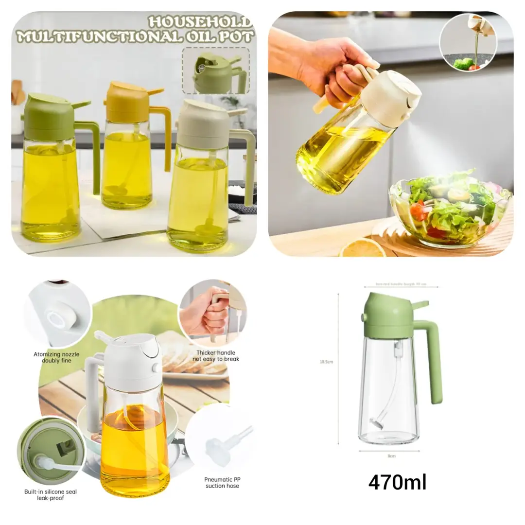 Adds Style And Functional2 in 1 Oil bottle