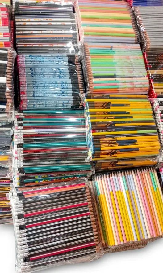Premium HB Pencils 144 Pack with Rubber Head Eraser Top