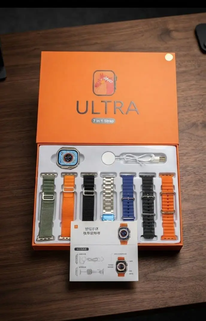 Ultra 7-in-1 Smartwatch Combo – Premium with 7 Straps