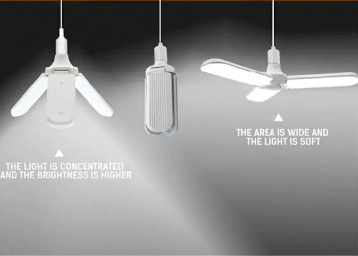 Foldable LED BULB.COOL WHITE 45 W