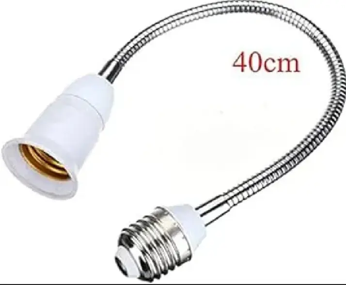 E27 T0 E27 Flexible Extend Bulb Holder. Screw Socket