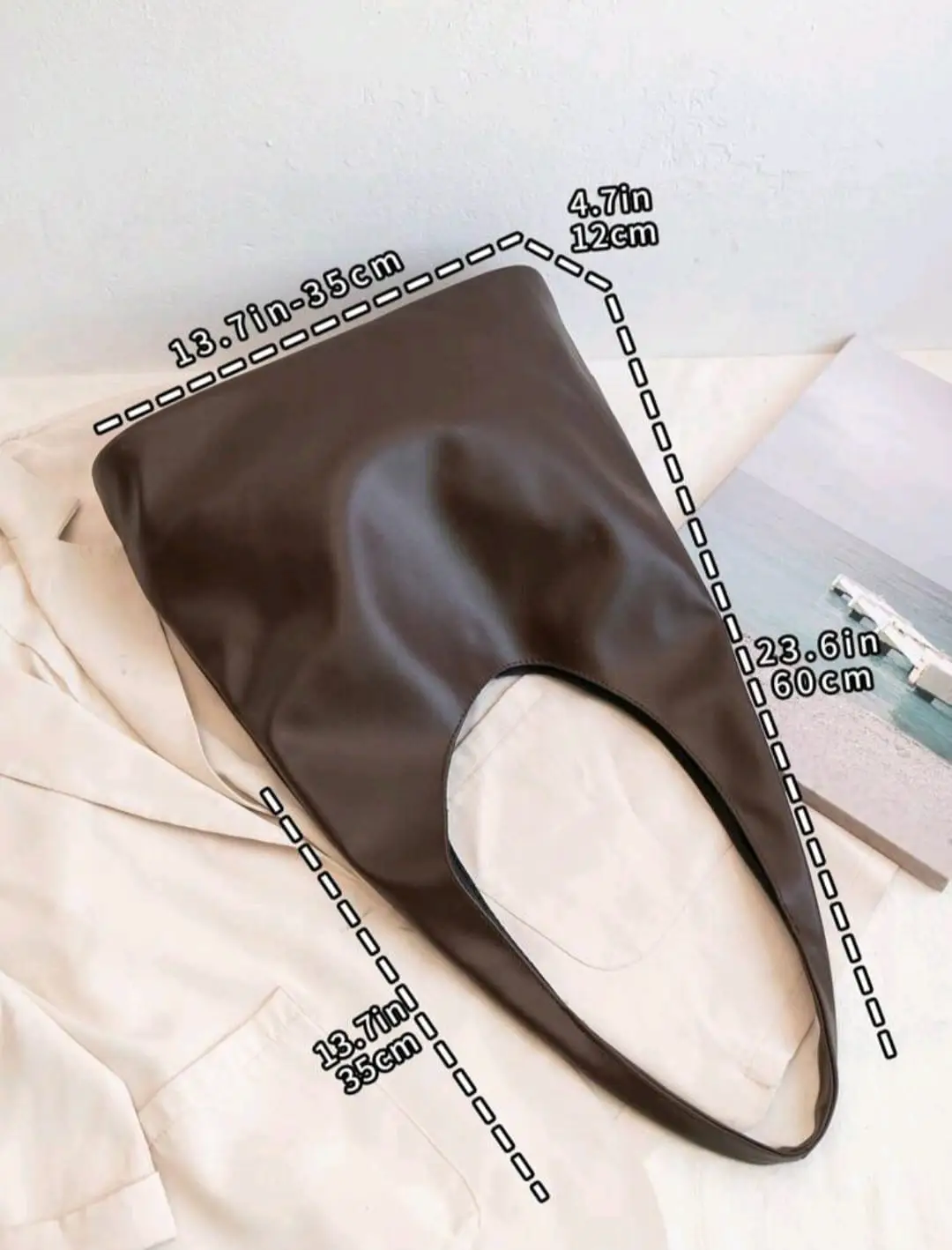 Girl's Rexine Plain Hobo Bag