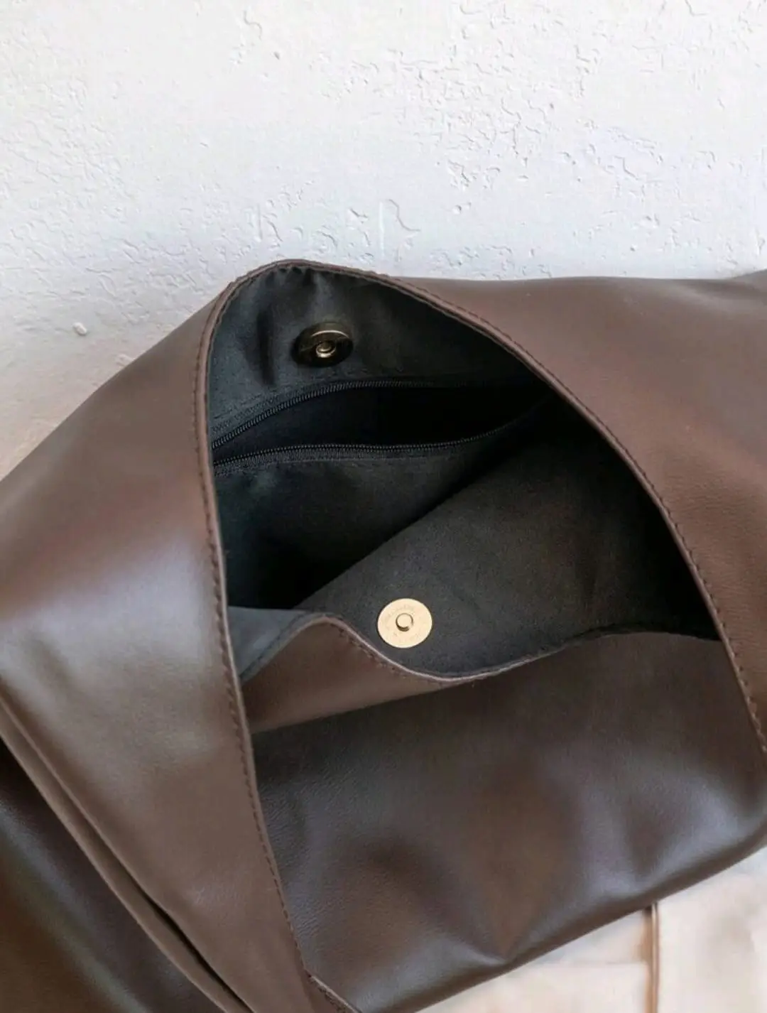 Girl's Rexine Plain Hobo Bag