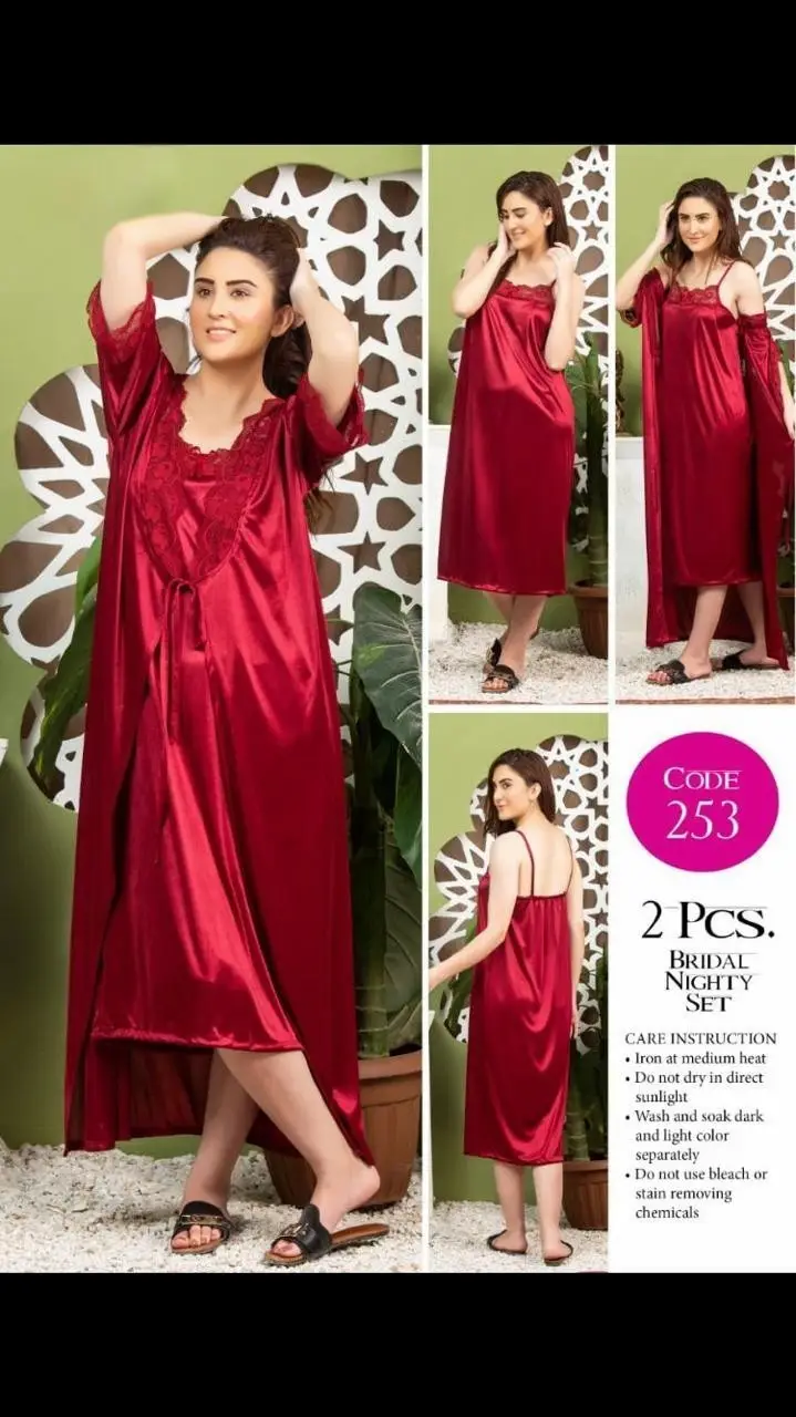 Jersey Lace Comfortable And Lightweight Nightwear Set
