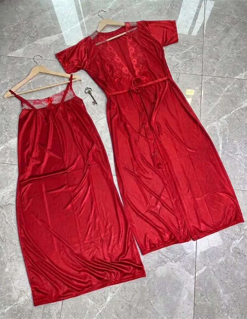 Jersey Lace Comfortable And Lightweight Nightwear Set