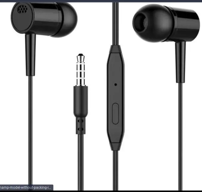 Clear Voice Wired Earphones Black
