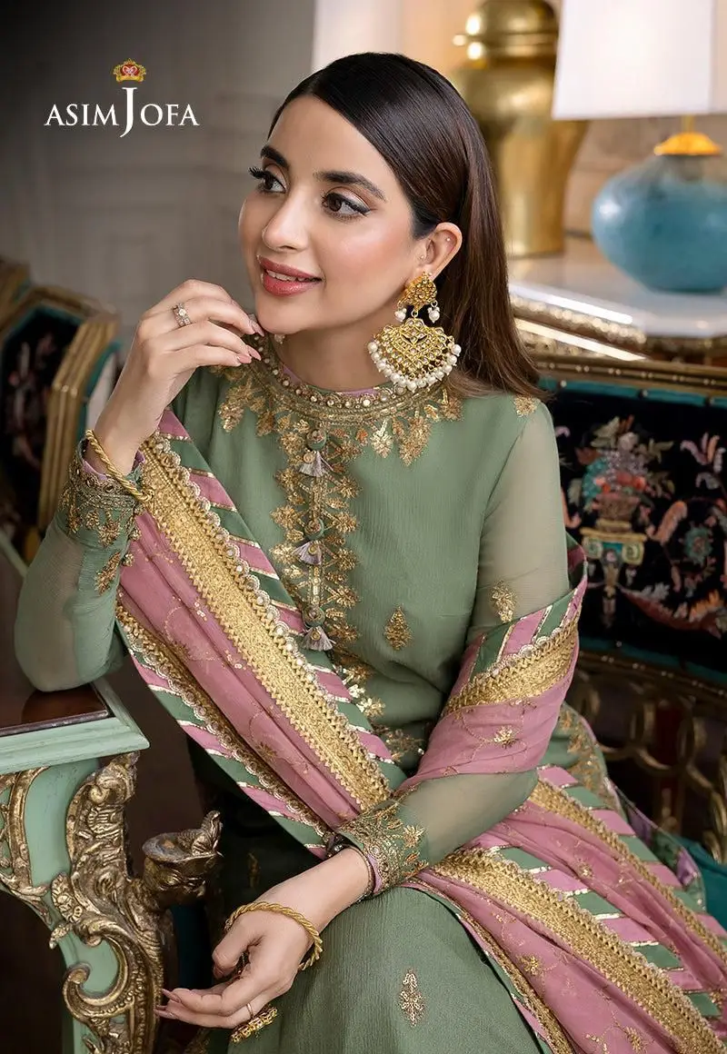 3 Pcs Women's Unstitched Embroidered Suit(mi)