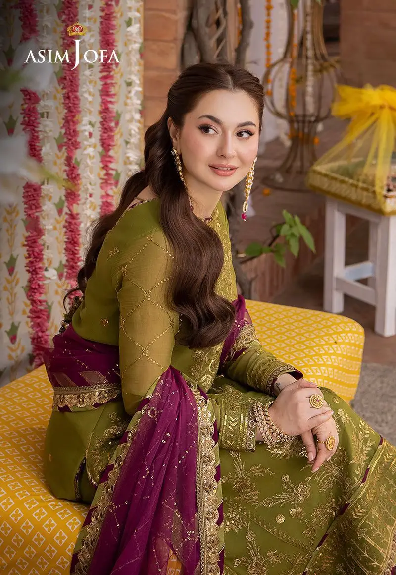 3 Pcs Women's Unstitched Embroidered Suit(mi)