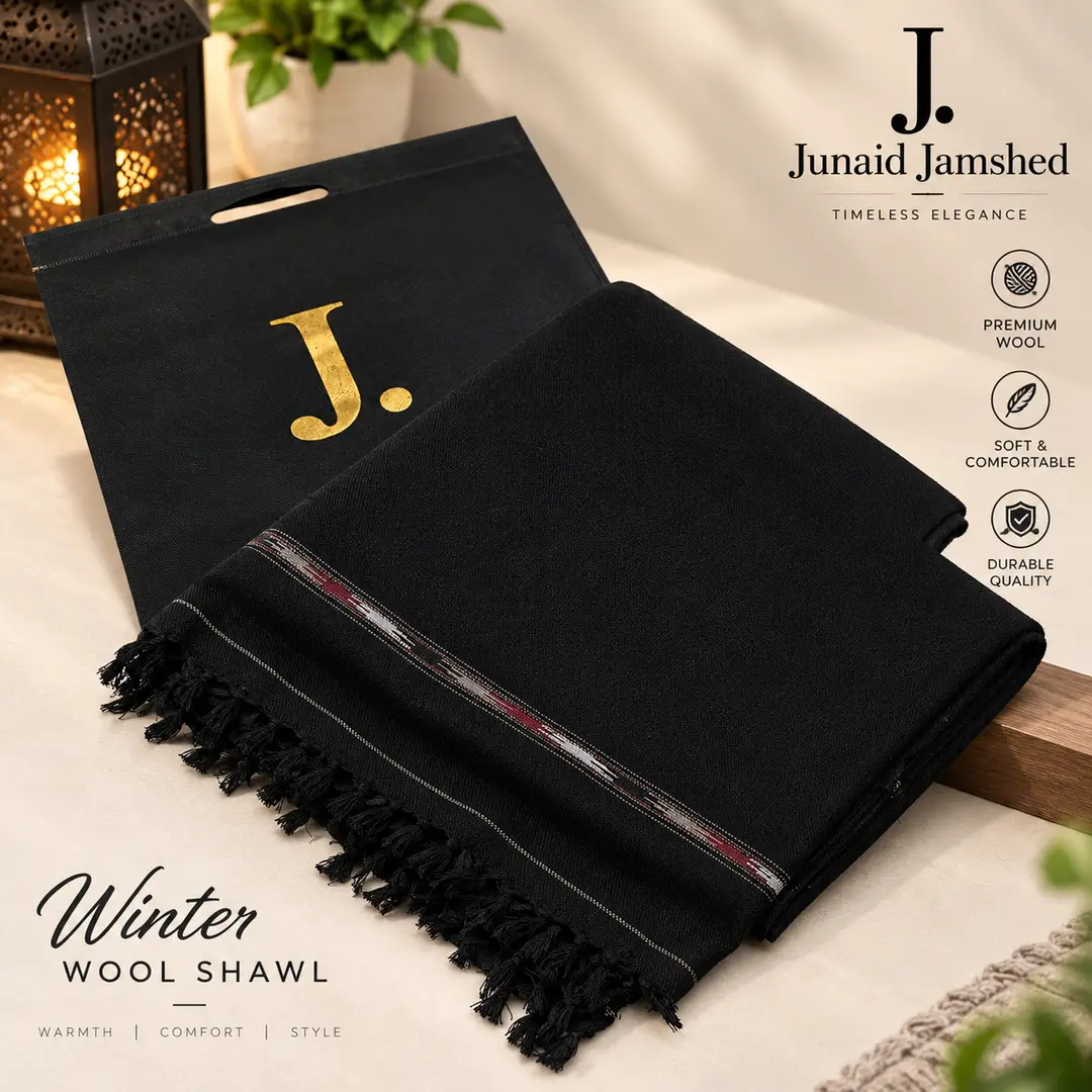 1 Pc Men's Pashmina Wool Plain Shawl(HB)