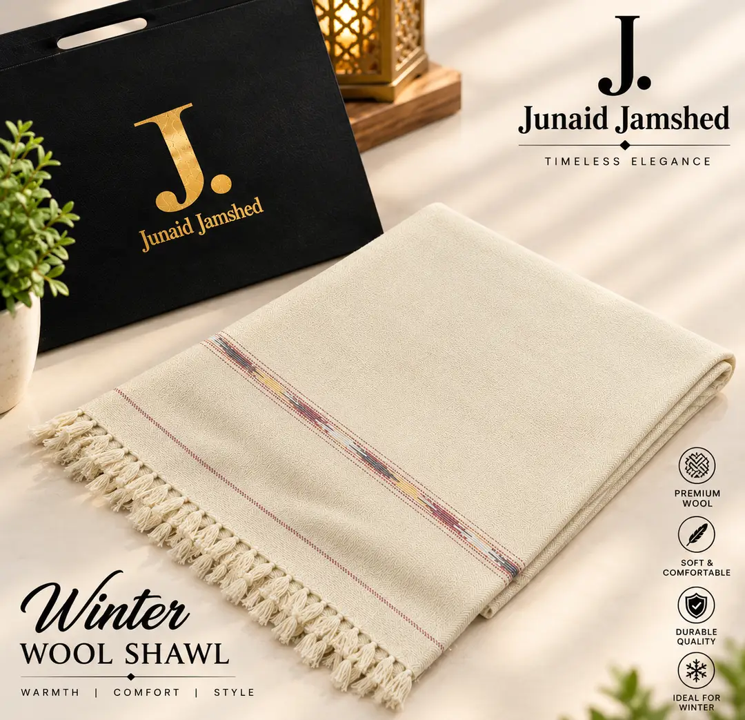 1 Pc Men's Pashmina Wool Plain Shawl(HB)