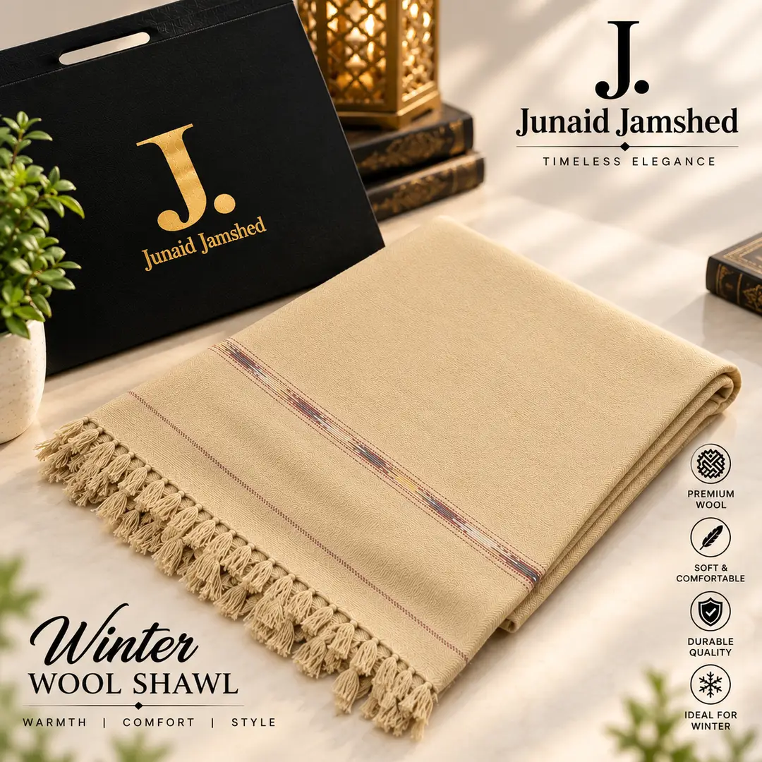 1 Pc Men's Pashmina Wool Plain Shawl(HB)