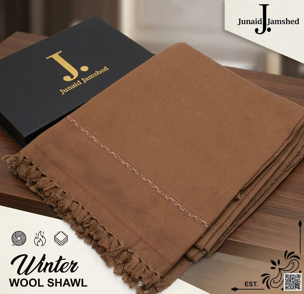 1 Pc Men's Pashmina Wool Plain Shawl(HB)