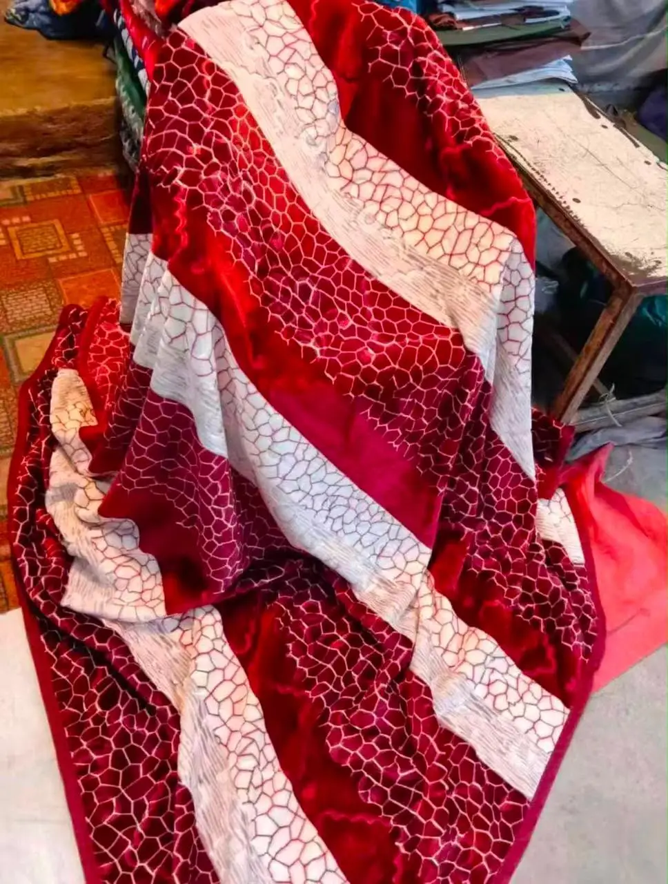 Fleece Printed Double Bed Blanket