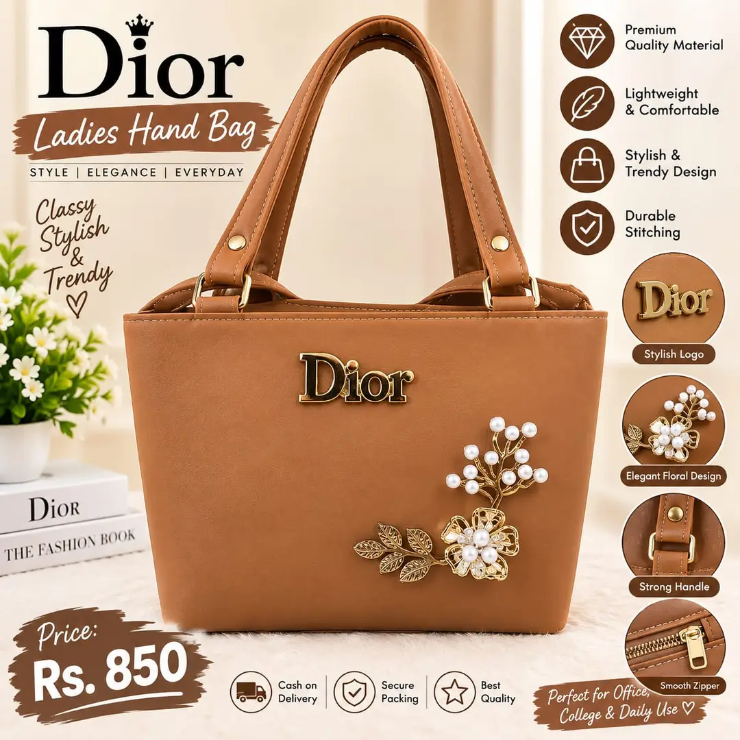 Women's PU Leather Embroidered Hand Bag