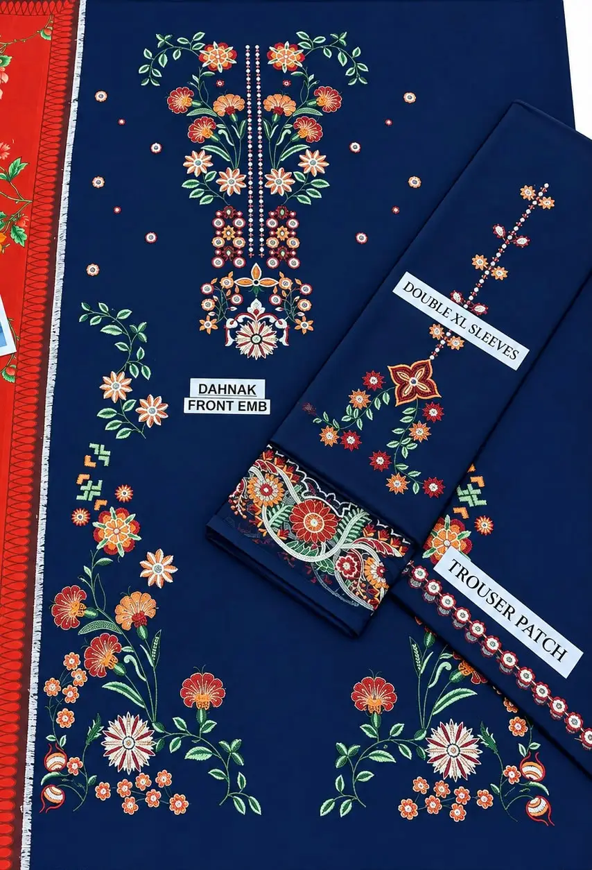 Winter Collection Dhanak 3 Piece Unstitched Suit