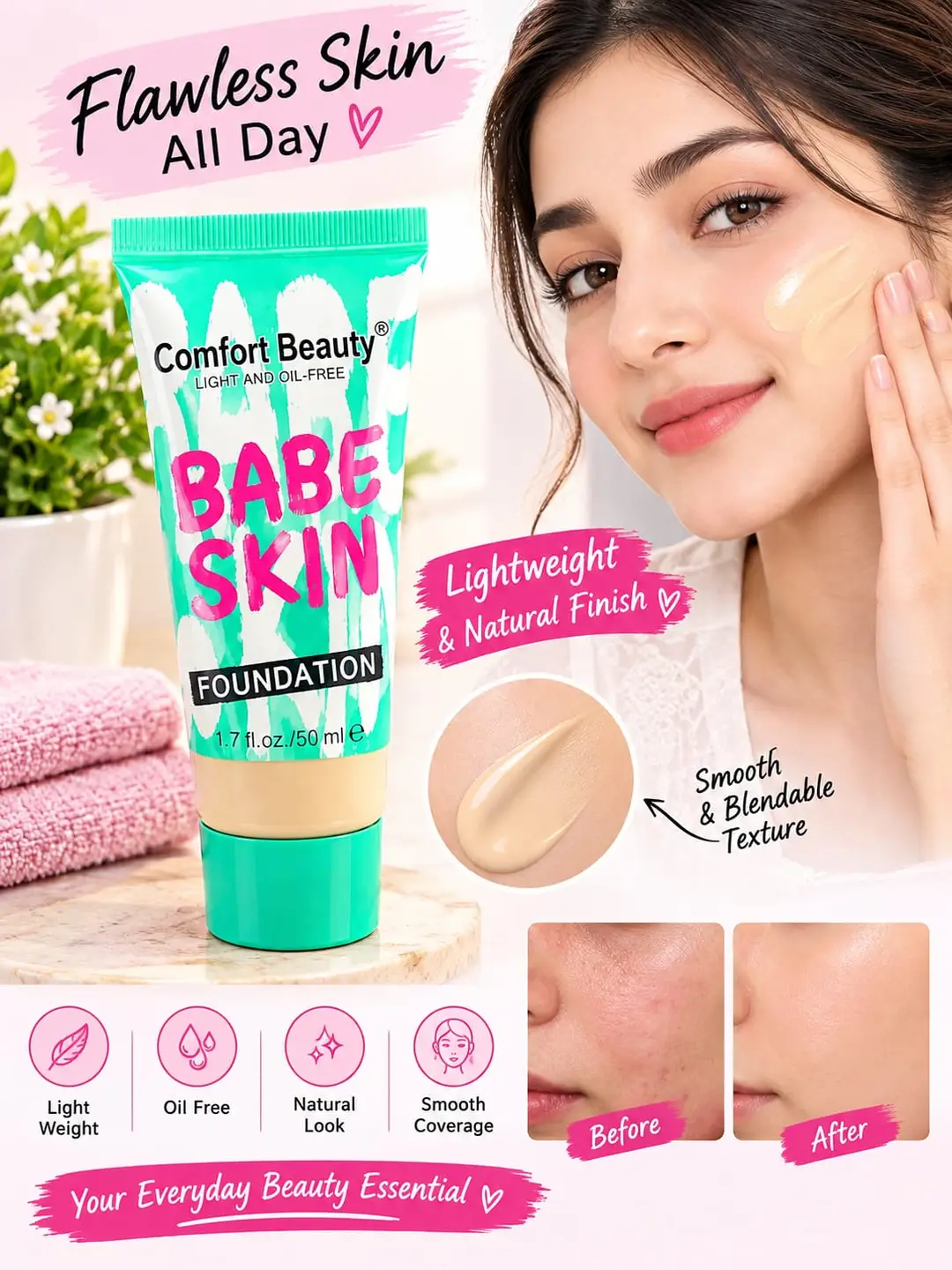 24 Hours Full Coverage Foundation 50 50