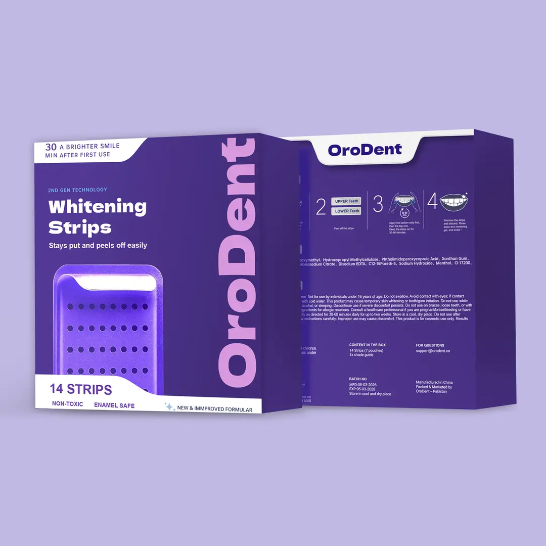 OroDent PAP Whitening Strips – Pack of 2