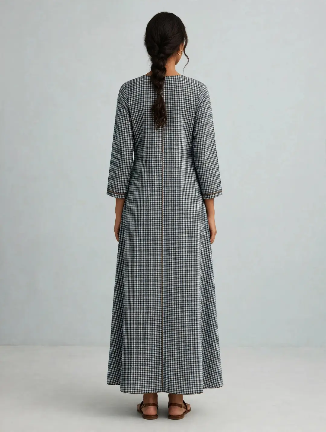 1 Pc Women's Stitched Cotton Block Printed A-Line Shirt