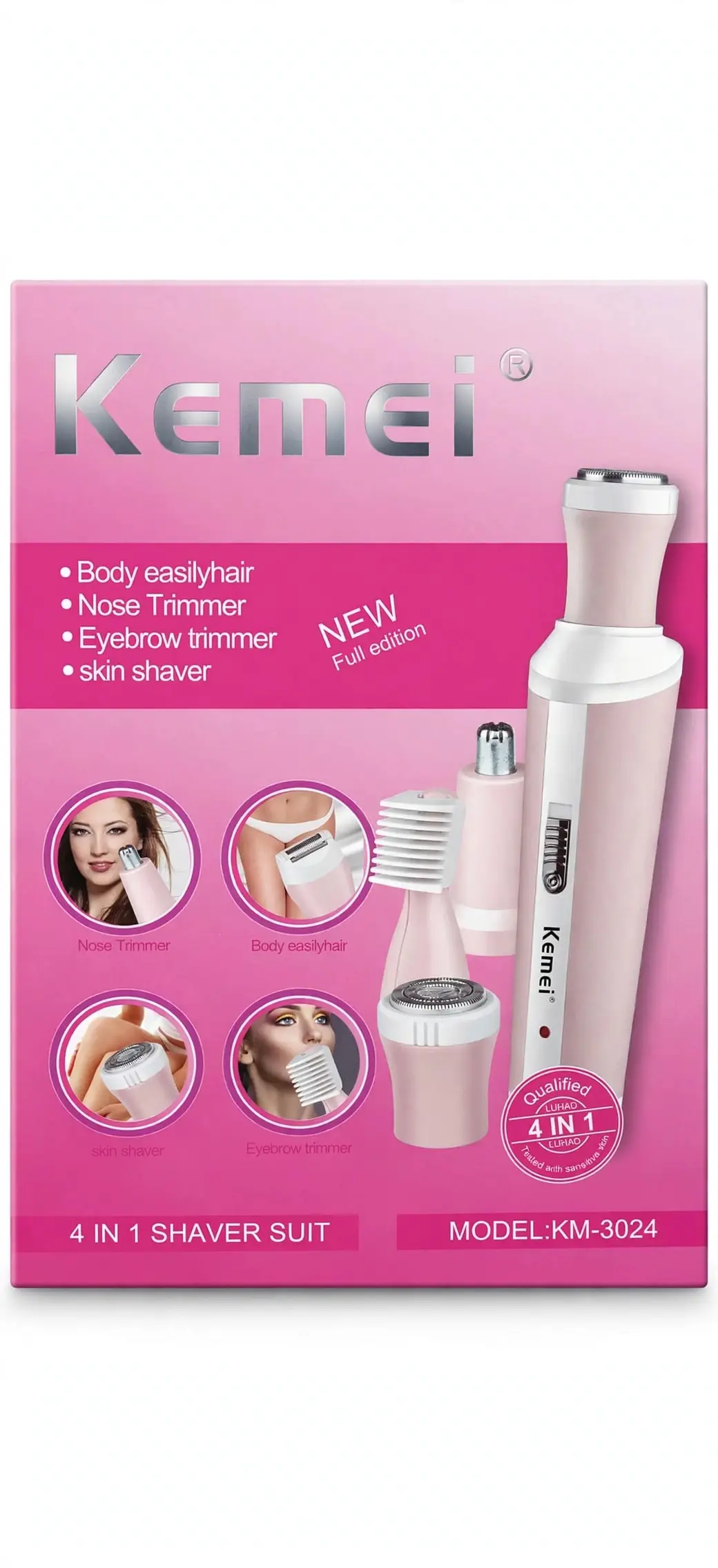 Kemei KM-3024 4in1 Ladies Trimmer For Women