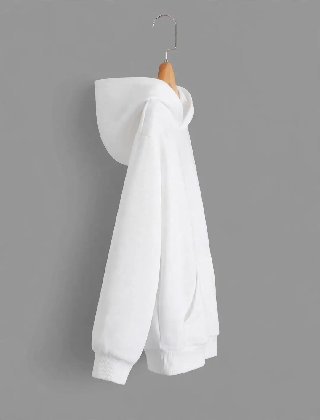 1 Pc Boy's Stitched Polyester Fleece Plain Hoodie