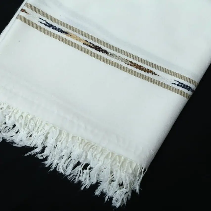 1 Pc Men's Wool Texture Shawl