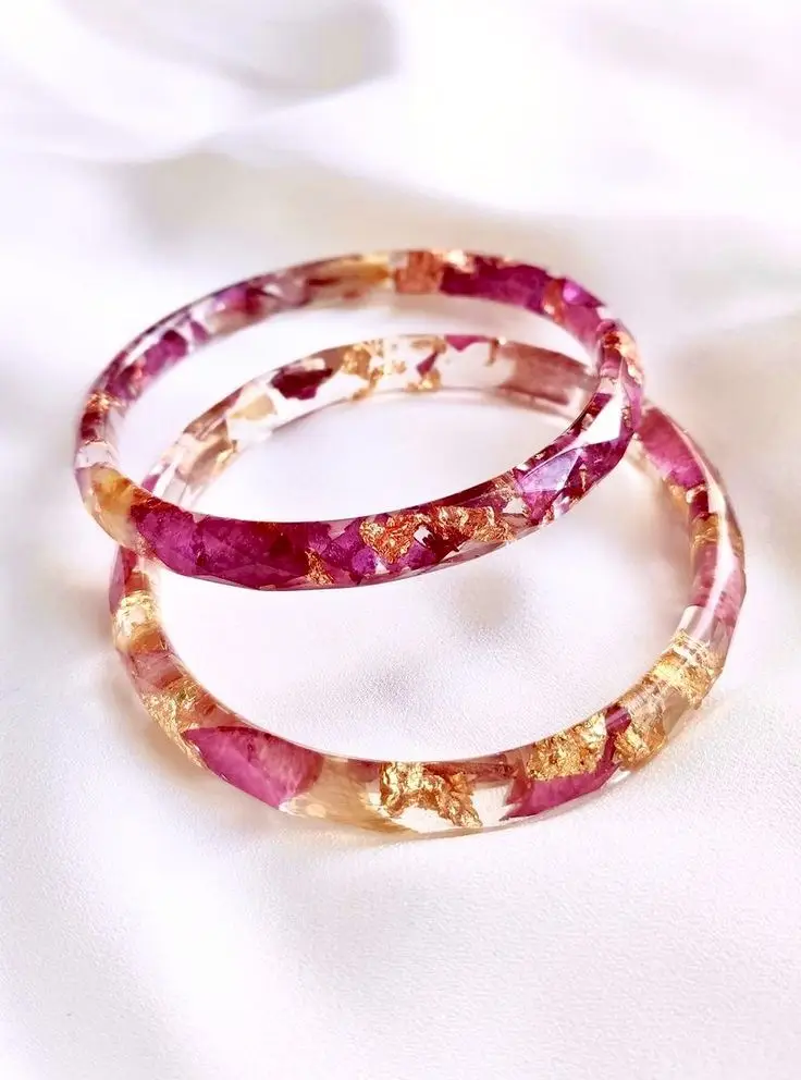 Multicolor Resin Plated Kara Bangle - Unique Design, 1 Pc