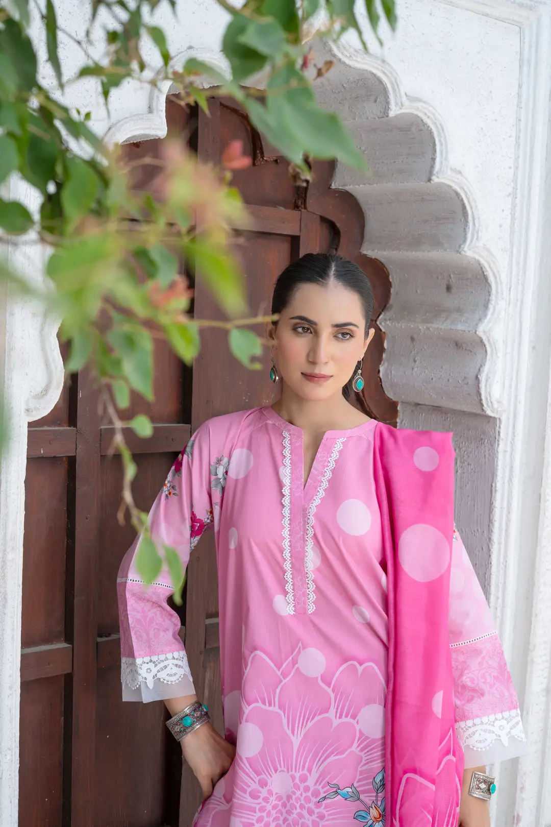 3 Pcs Women's Unstitched Printed Suit
