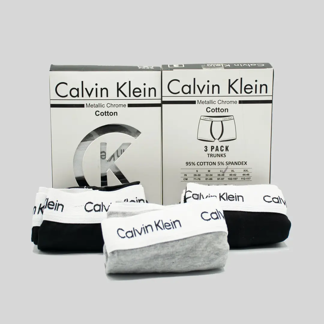 Calvin Klein Mens 3 Pack Logo Cotton Stretch Boxer