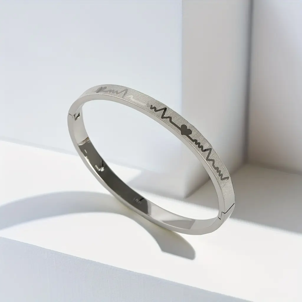 1 Pc Turkish Design Silver Plated Kara Bracelet
