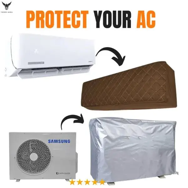 1 Pc Parachute Quilted AC Cover Sizes 1 Ton , 1.5 Ton, 2 Ton