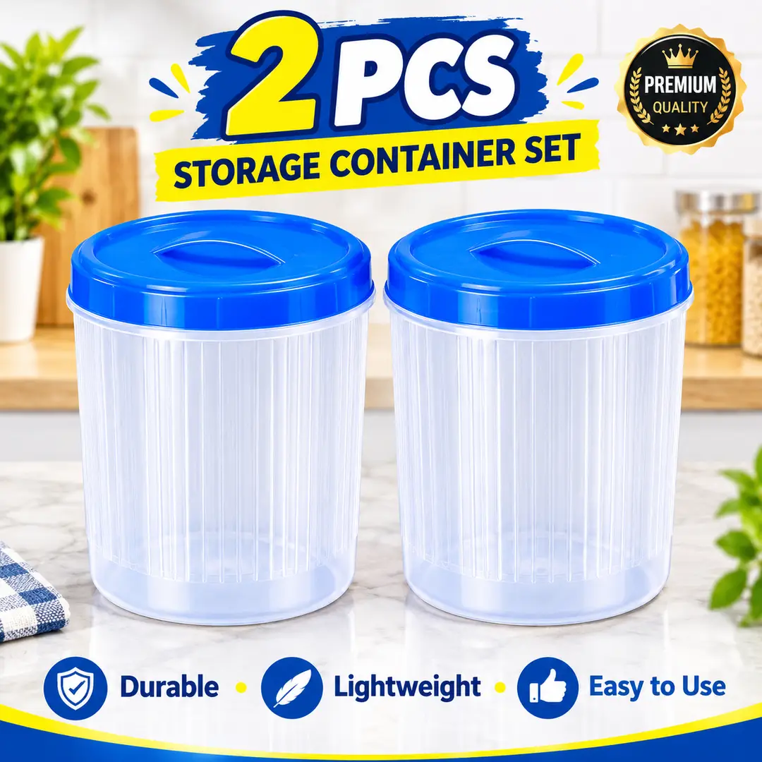 2 Pcs Premium Storage Container Set -Food Fresh Kitchen Box