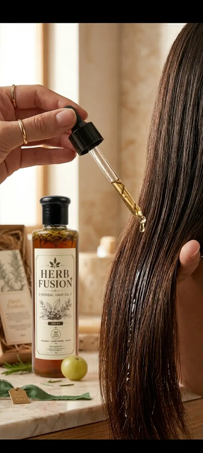 HerbFusion Herbal Hair Oil 250ml | Natural Hair Oil